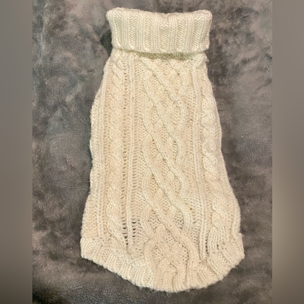 New White Dog Sweater